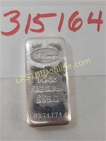 10 Troy Ounce .999 Silver Bar with Serial Number