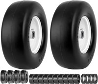 13x5.00-6 Flat Free Tire and Wheel  Pack of 2
