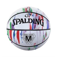 Spalding Marble Basketball in White/Rainbow |