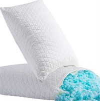 Shredded Memory Foam  Pillows 2 Pack  MSRP 39.99