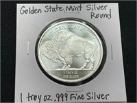 Golden State Mint Buffalo Silver Round