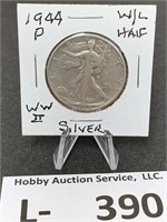 Silver Walking Liberty Half Dollar 1944-P