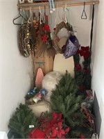 CLOSET OF X-MAS ITEMS AND OTHER MISC ITEMS