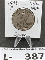 Silver Walking Liberty Half Dollar 1943-P