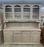 Two-piece country style design hutch and buffet.
