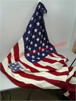 2 American flags - cotton 108" x 56" and size