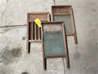 (2) National and Glass King Washboards