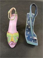 Two Just The Right Shoe Figurines