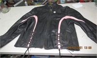 Ladies Leather Biker Jacket 4 XL