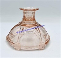 Anchor Hocking Pink Depression Glass Candle