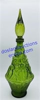 Green Glass Decanter (16”)
