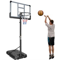 Portable Basketball Hoop Height Adjustable 10ft In