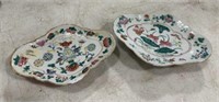 Two Chinese Porcelain Footed Dish