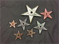 Assorted Cast Metal Stars