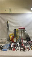 Misc. tools including saws, screw drivers