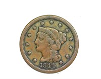 1844 Cent VF