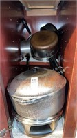 cabinet contents pots and pans
