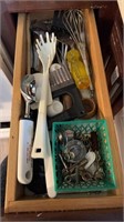 Drawer contents kitchen items