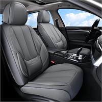 Coverado Front Seat Covers, Waterproof Nappa Leat