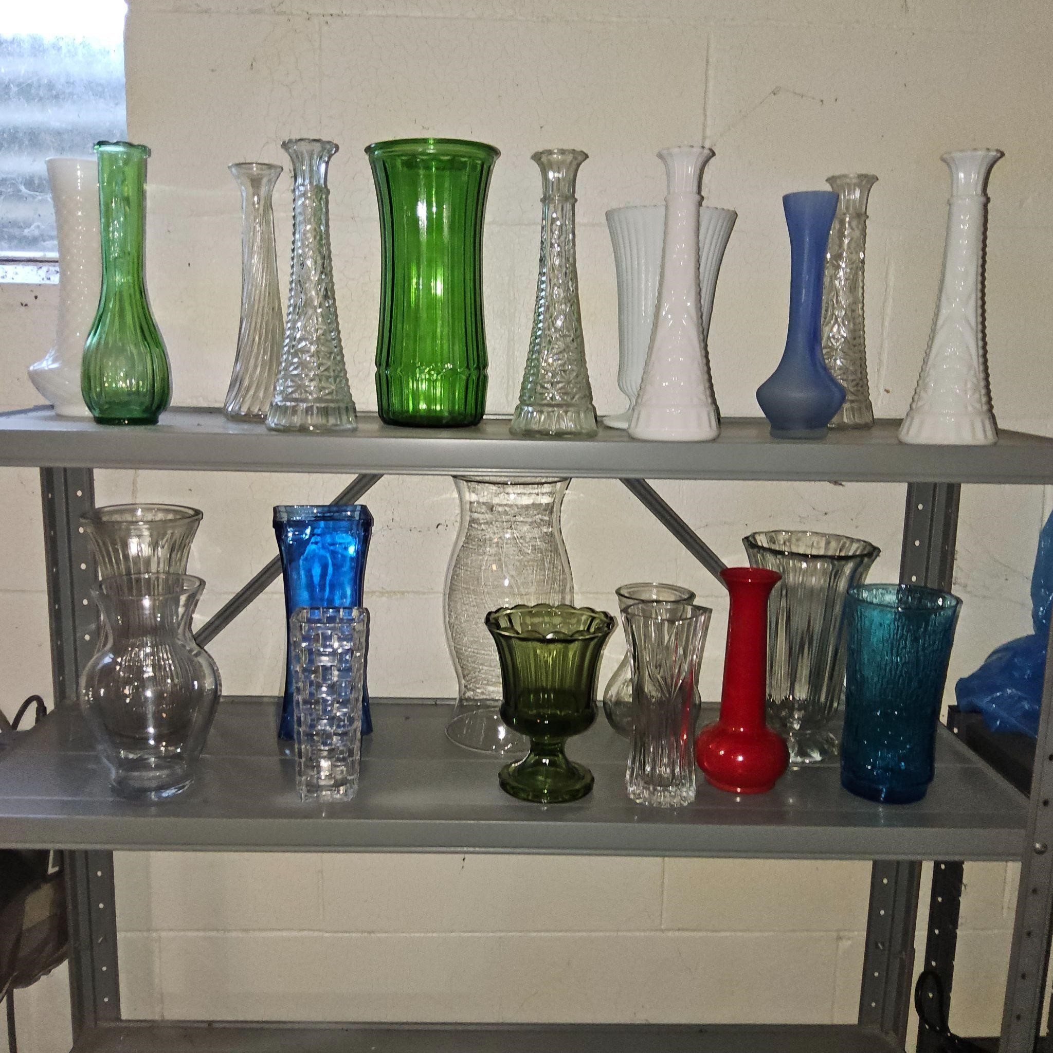 LARGE LOT OF VASES