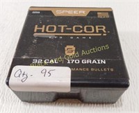 95 Hot-Cor 32 Caliber Bullets