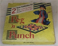 Vintage Peg 'n Punch Game