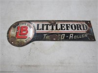 LB Littleford Roller old Porcelain Sign