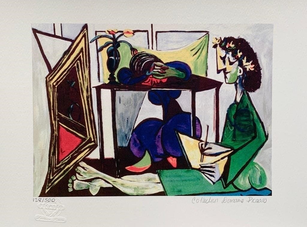 Picasso GIRL DRAWING Estate Signed Limited Edition