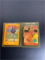 1988 and 1986 rookie cards Gregg Jefferies Mark