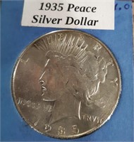1935*S- US Silver Peace Dollar