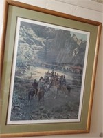 Signed, Numbered, Cowboys On Ranch Art
