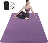 6'x4' Yoga Mat  Non-Slip - Violet & Prism Pink