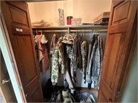 Closet of Hunting Clothes
