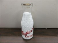 BUTLER'S DAIRY PINT SILKSCREEN BOTTLE