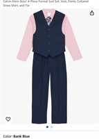 Calvin Klein Boys' 4-Piece Formal Suit Set