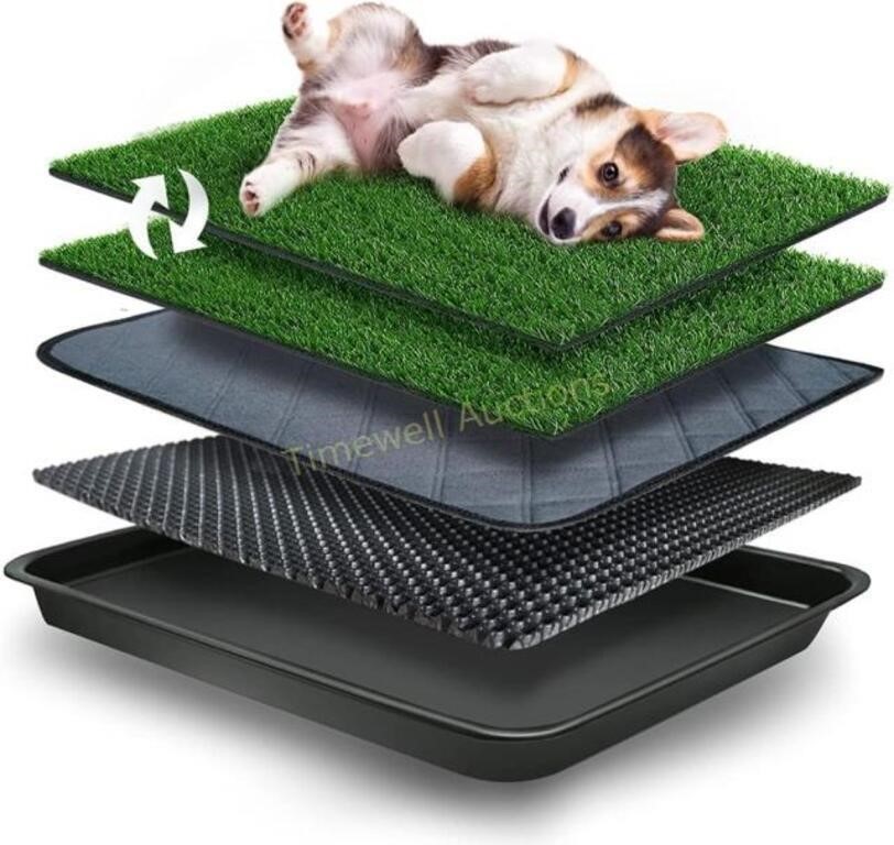 GoldOuya Dog Grass Pad with Tray 50x60 CM