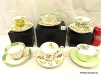 6 China Tea Cups & Saucers