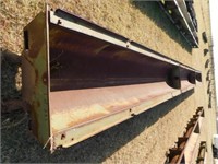 33' steel feed bunks on skid