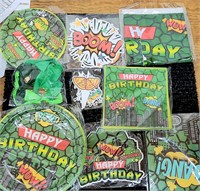 $14 Lot of 8 Packs  Items TMNT Party Kit