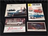 Lot of 4 Vintage Automobile Brochures