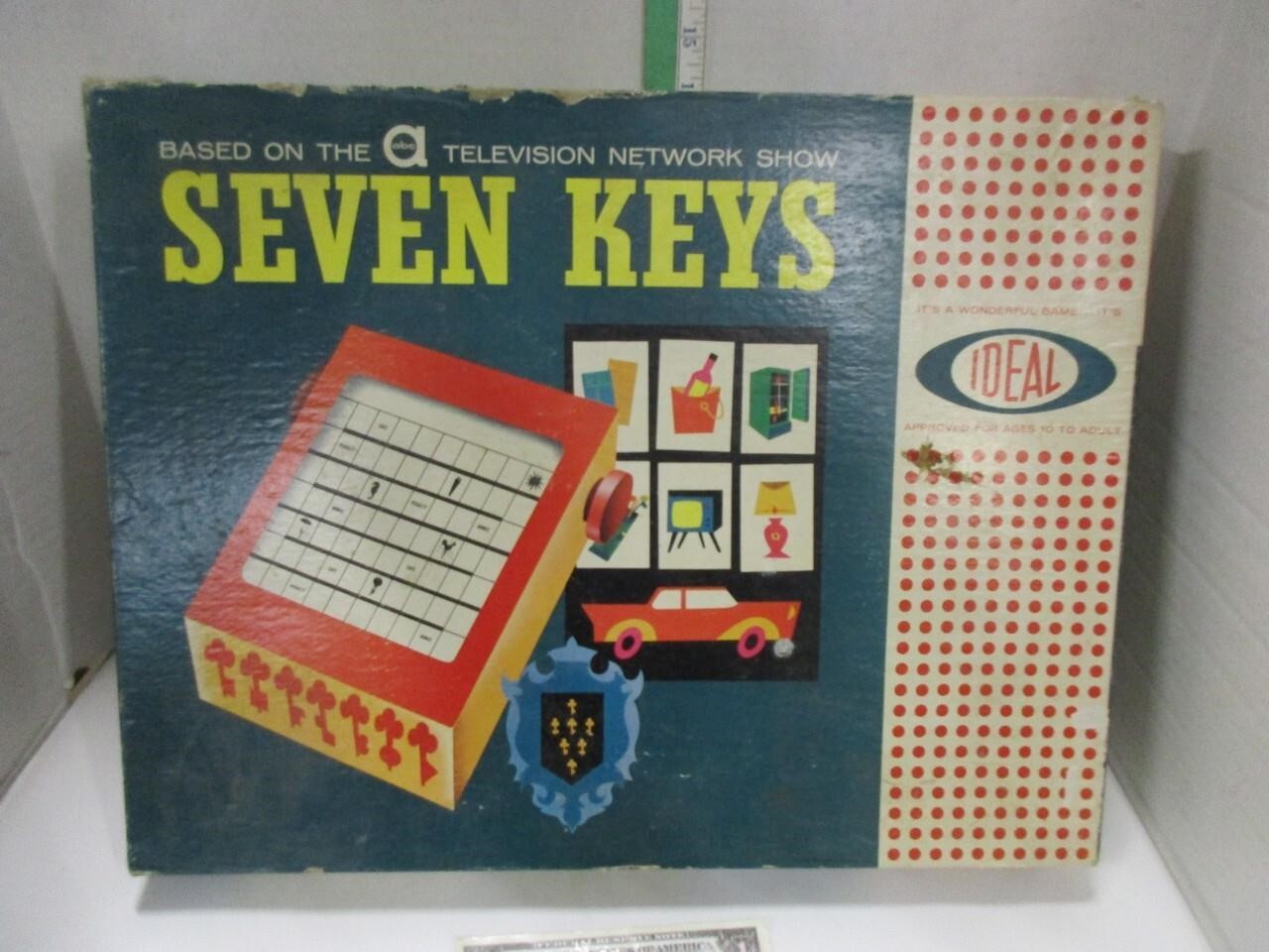 Rare vintage 1961 ideal seven Keys game complete