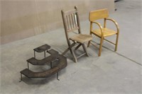 (2) Child Chairs, Shelf