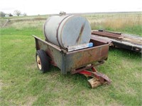 Truck Box Trailer w/100 gal. tank