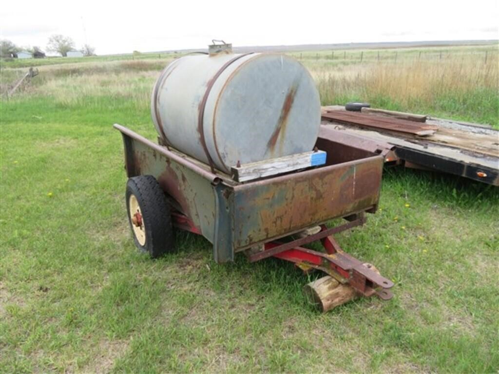 Truck Box Trailer w/100 gal. tank