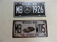 Mercedes Benz License Plates