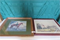 Horse Pictures - Secretariat & Fox Hunt