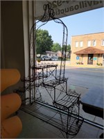 EARLY WIRE 4 TIER PLANT STAND