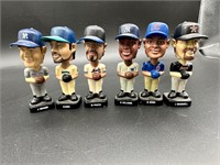 Mini Baseball Bobbleheads Lot of 6