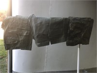 Four Pairs of Vintage Army Fatigue Pants