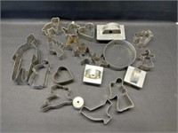 Lot of vintage cookie cutters